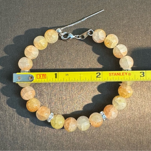 Peach Glow Beaded Bracelet - Picture 5 of 5